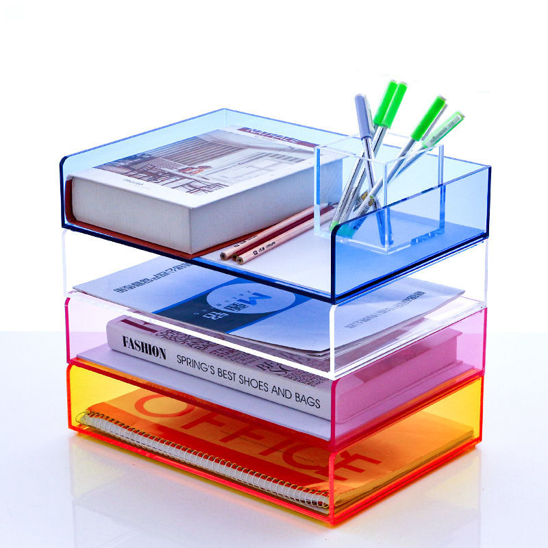 Desktop Filing Tray - Organizador de Archivos de Acrílico, Bandeja