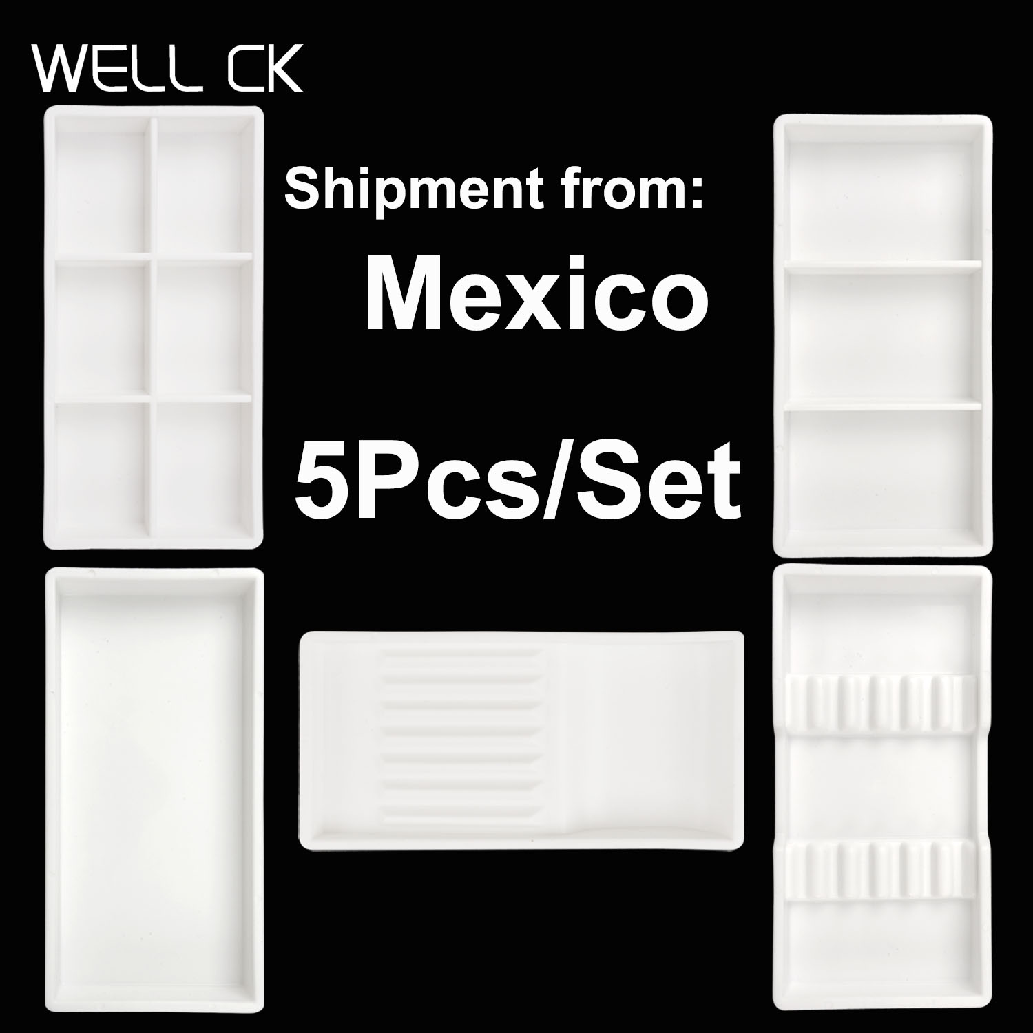 Drawer Organizer Tray - Juego de 5 Bandejas Autoclavables, Organizador