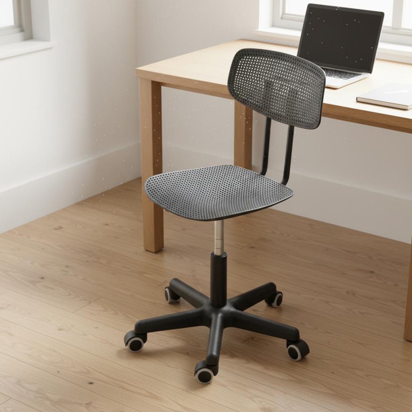 Office Furniture Commercial - Silla de escritorio con ruedas ajustable,