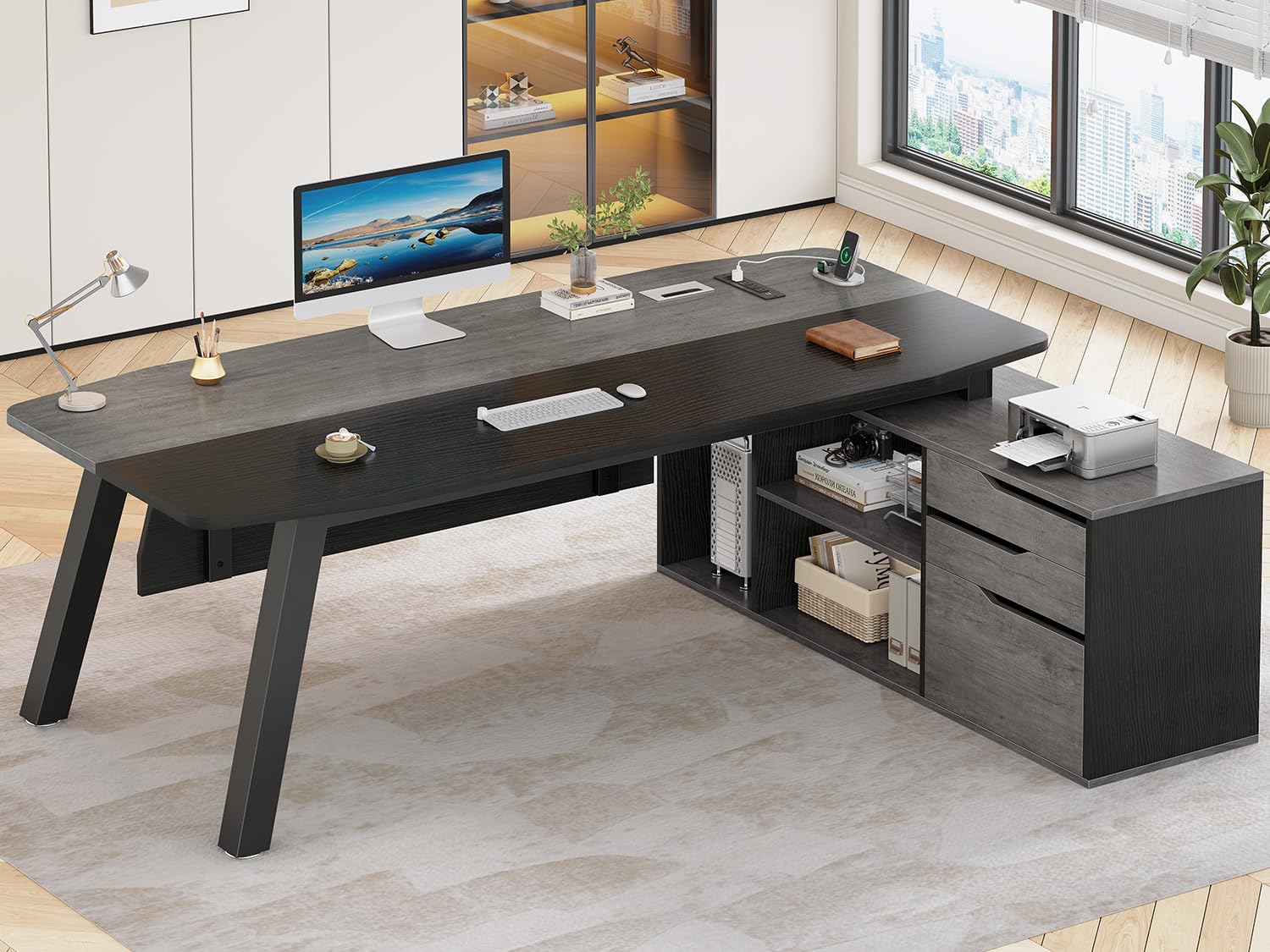 Office Furniture In Usa - Escritorio Ejecutivo de 71 Pulgadas con