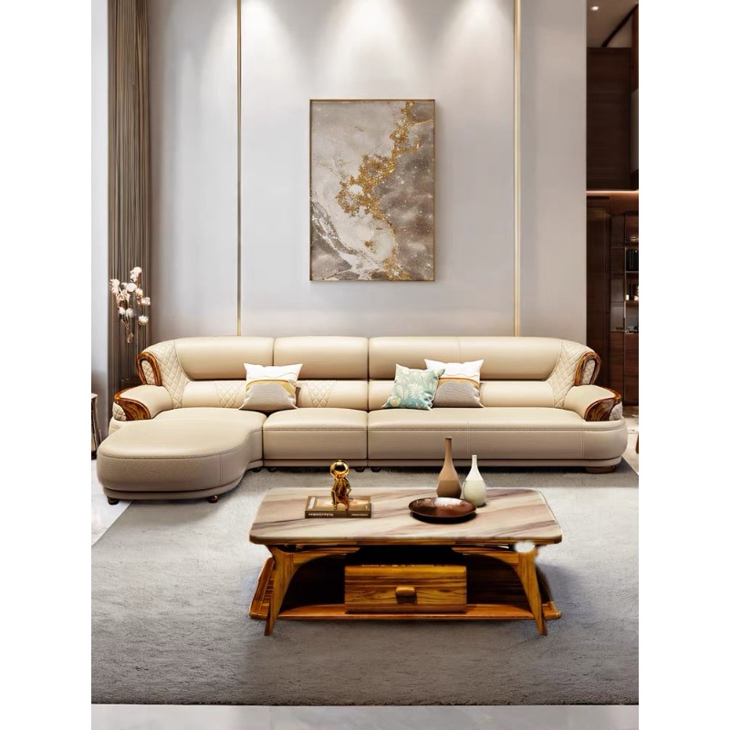 Office Furniture Luxury - Nuevo Sofá Esquinero de Cuero Estilo