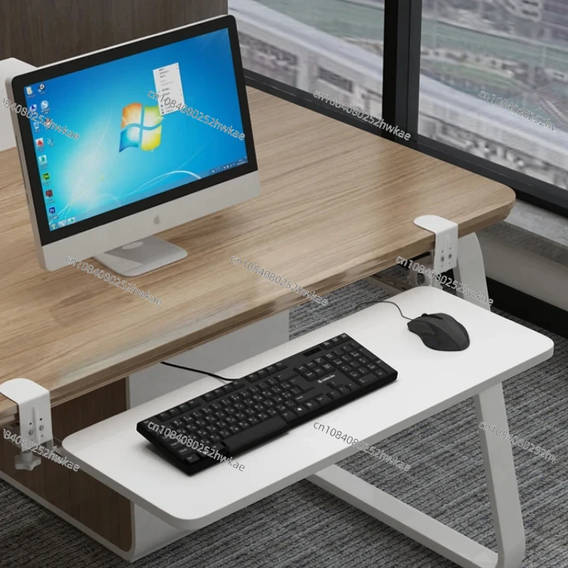 Drawer Organizer Tray - Bandeja de teclado con abrazadera, plataforma