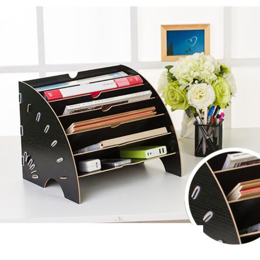 Desktop Filing Tray - Organizador de Archivos de Madera A4,