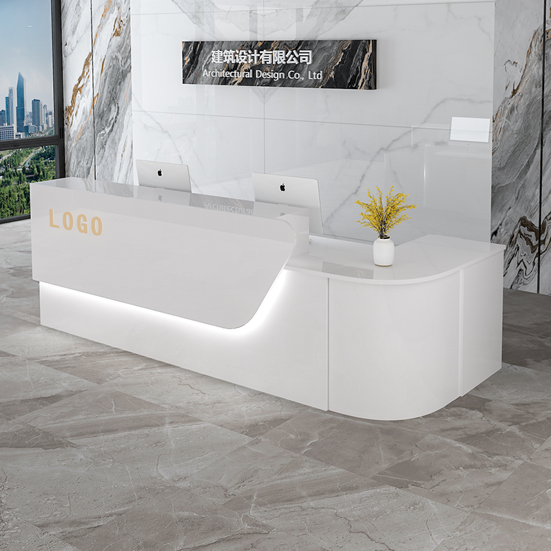 Office Furniture In Usa - Almacenamiento escritorio de recepción de lujo