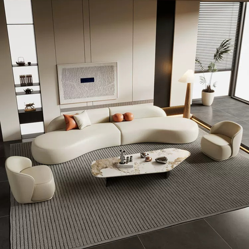 Office Furniture Luxury - Sofá Curvo de Lujo Italiano, Moderno