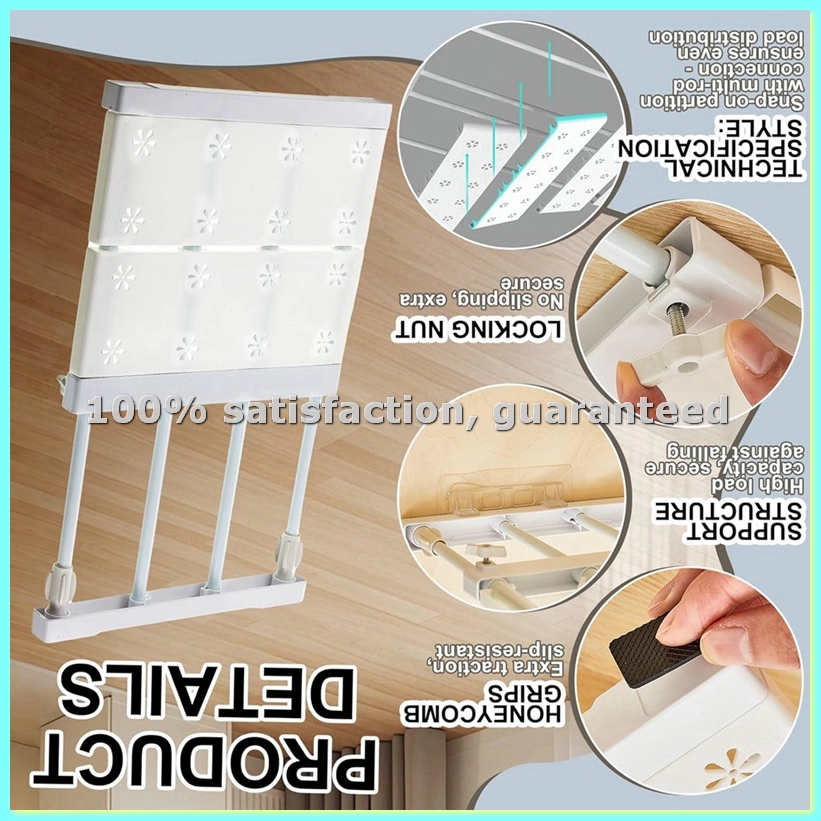 Locker Storage Metal - 4 Piezas de Estantes Extensibles para