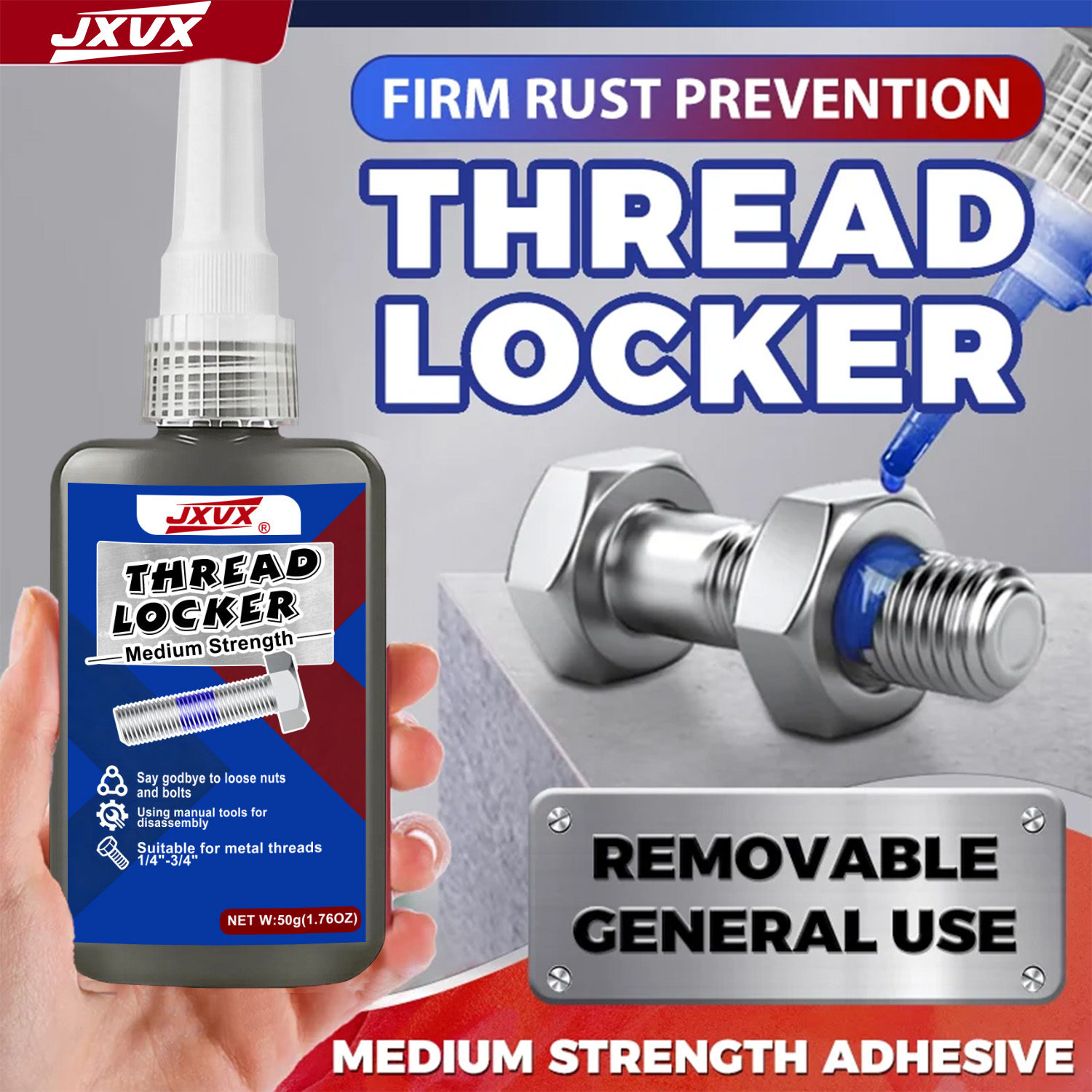 Locker Storage Metal - 50 ml de fijador de roscas