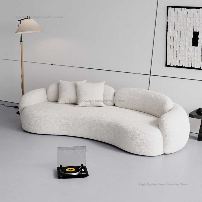 Office Furniture Luxury - Sofá de Recepción Estilo Crema Italiano,