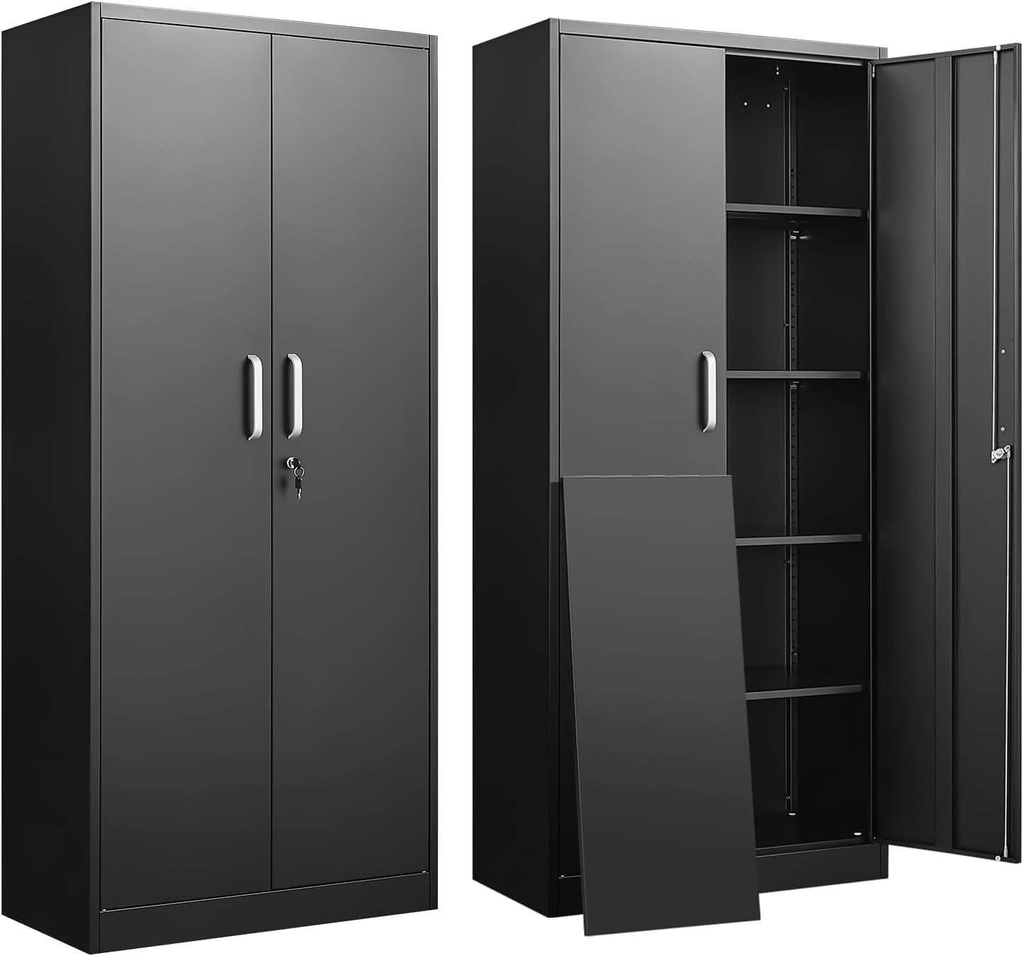 Locker Storage Metal - Armario de almacenamiento metálico con estantes