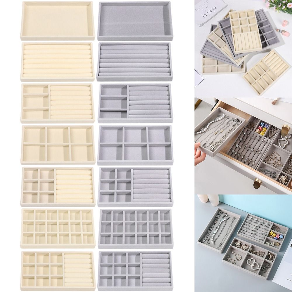 Drawer Organizer Tray - Caja Organizadora Apilable de Terciopelo para