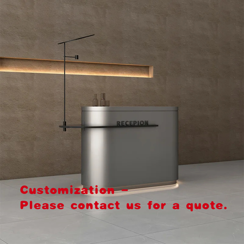 Reception Desk Counter - Mostrador de Recepción Minimalista Nórdico Personalizado,