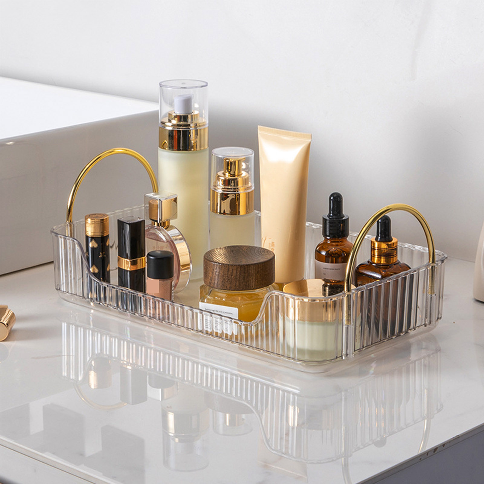 Organizador de baño de lujo, e - Drawer Organizer Tray reseña y precio