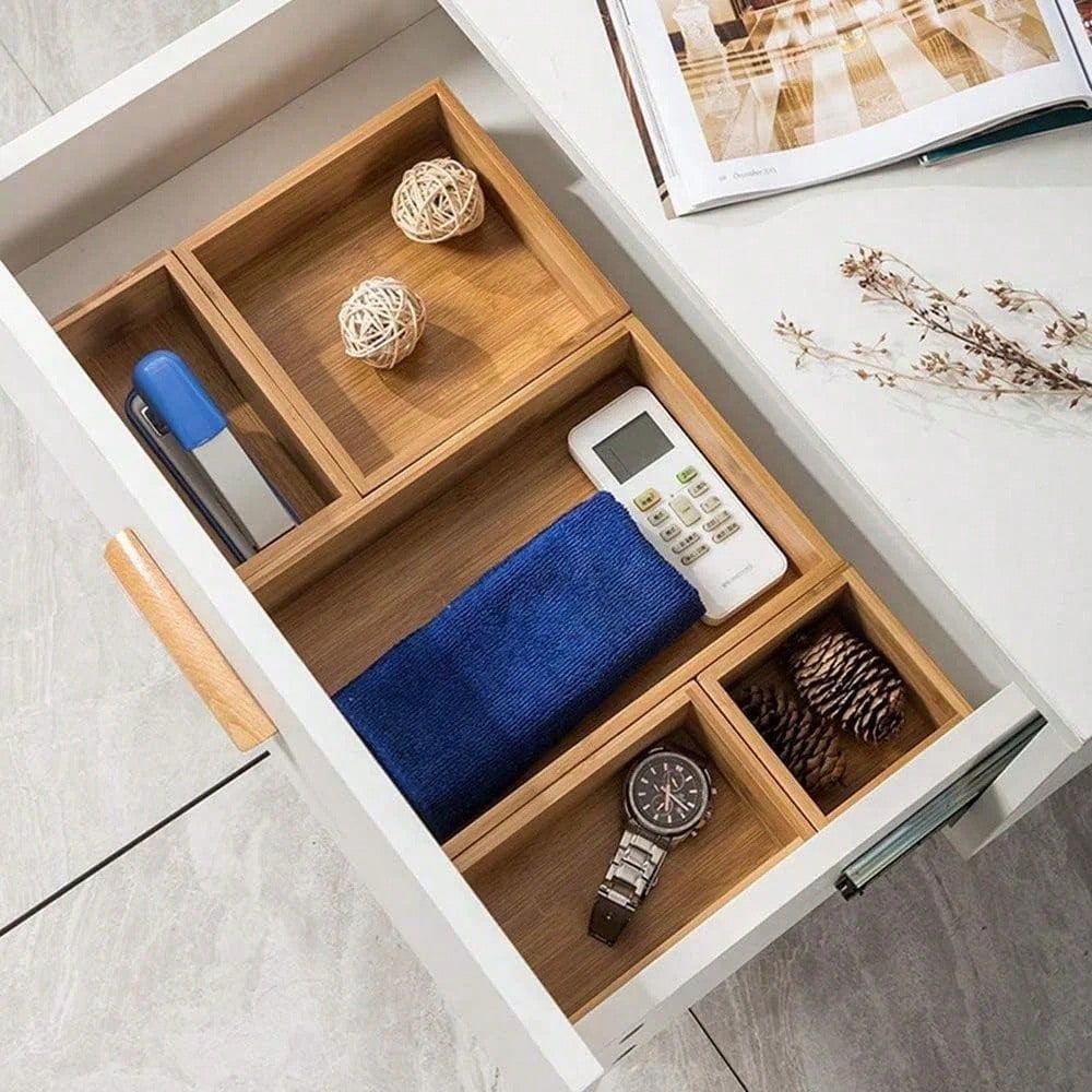 Organizador de cajones con 2 d - Drawer Organizer Tray reseña y precio