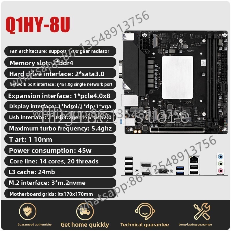 Placa-mãe Q1HY/Q1J0 com kit CP - Office Furniture Com reseña y precio