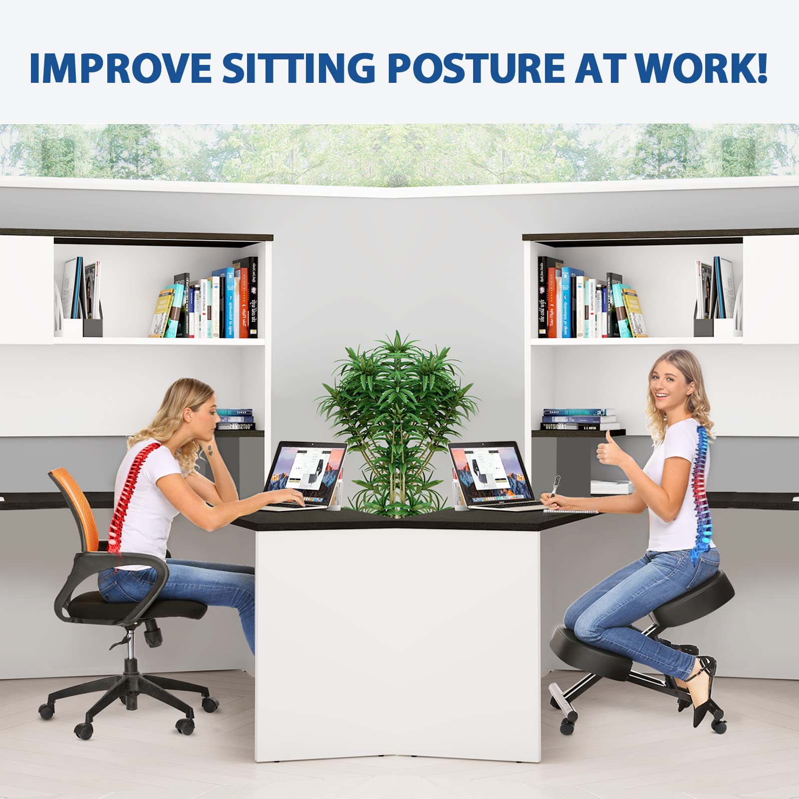 Silla Ergonómica para Arrodill - Office Furniture Commercial reseña y precio