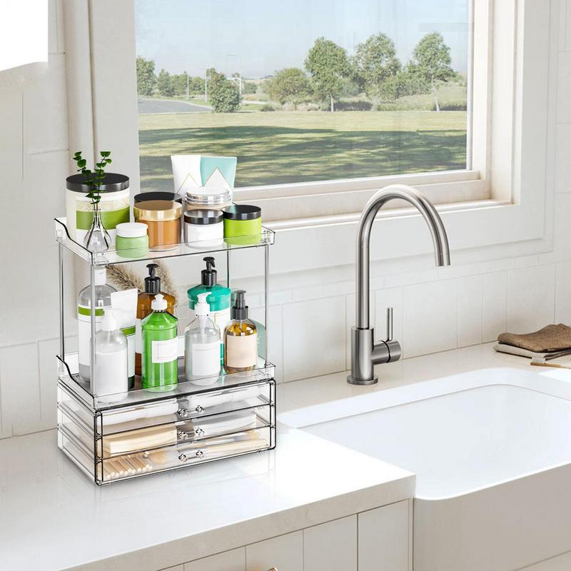 Organizador de maquillaje, ban - Drawer Organizer Tray reseña y precio