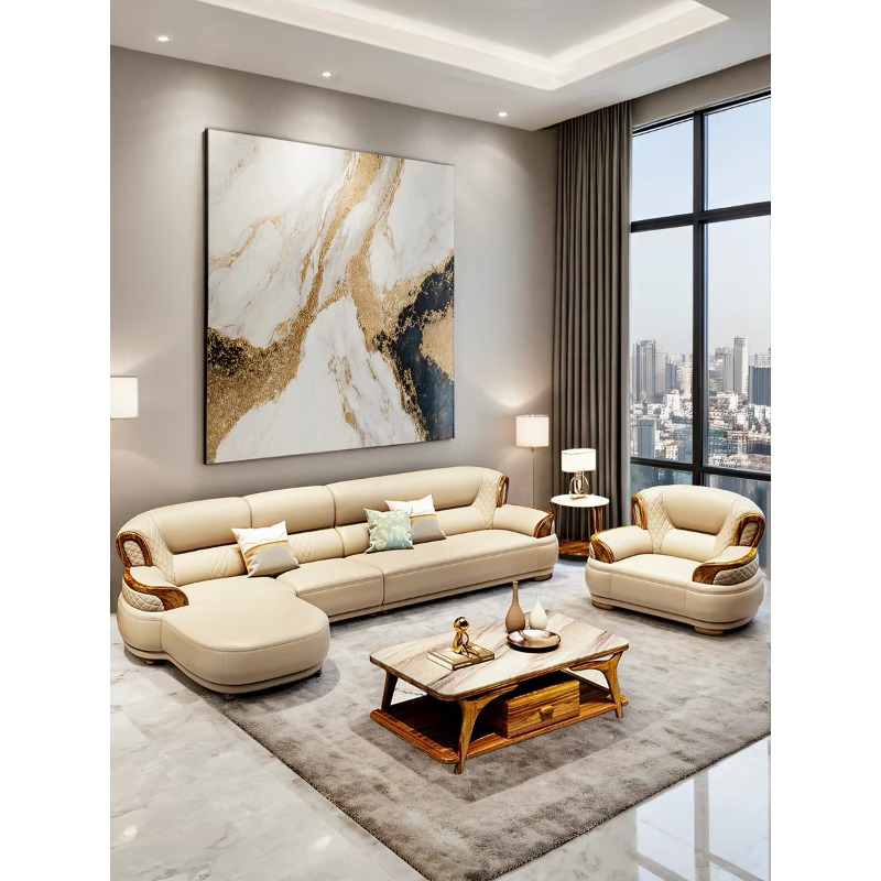 Nuevo Sofá Esquinero de Cuero  - Office Furniture Luxury reseña y precio