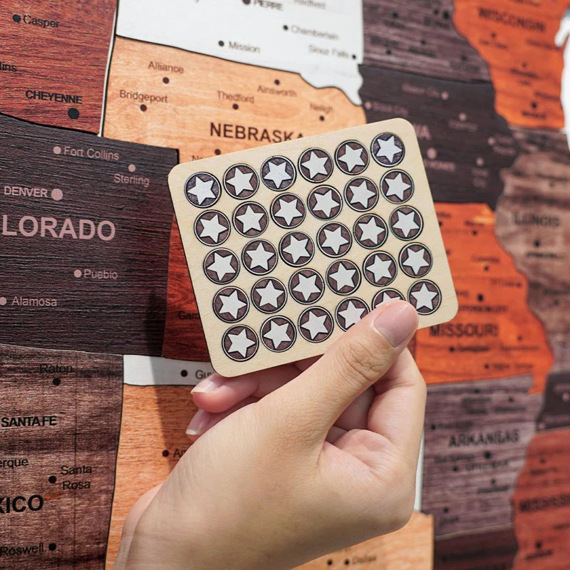 1 Uds. Mapa de madera rompecab - Office Furniture In Usa reseña y precio