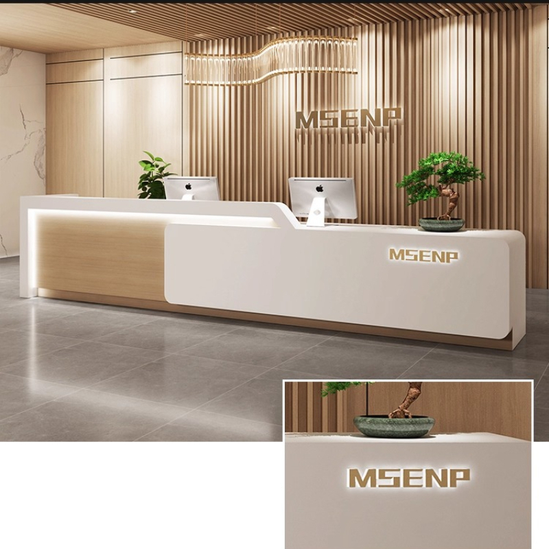 Contadores de caja modernos de - Reception Desk Counter reseña y precio