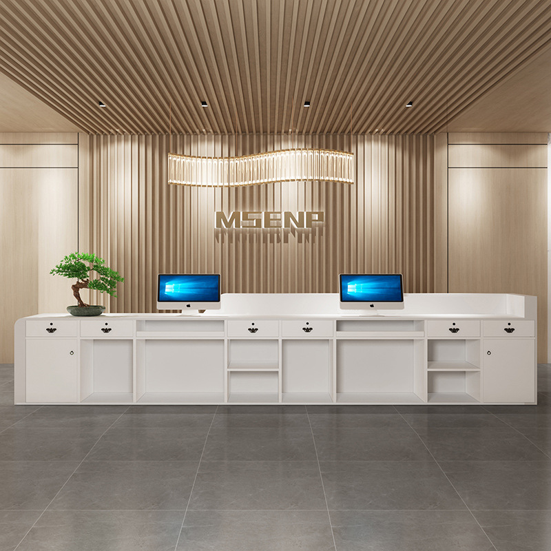 Contadores de caja modernos de - Reception Desk Counter reseña y precio