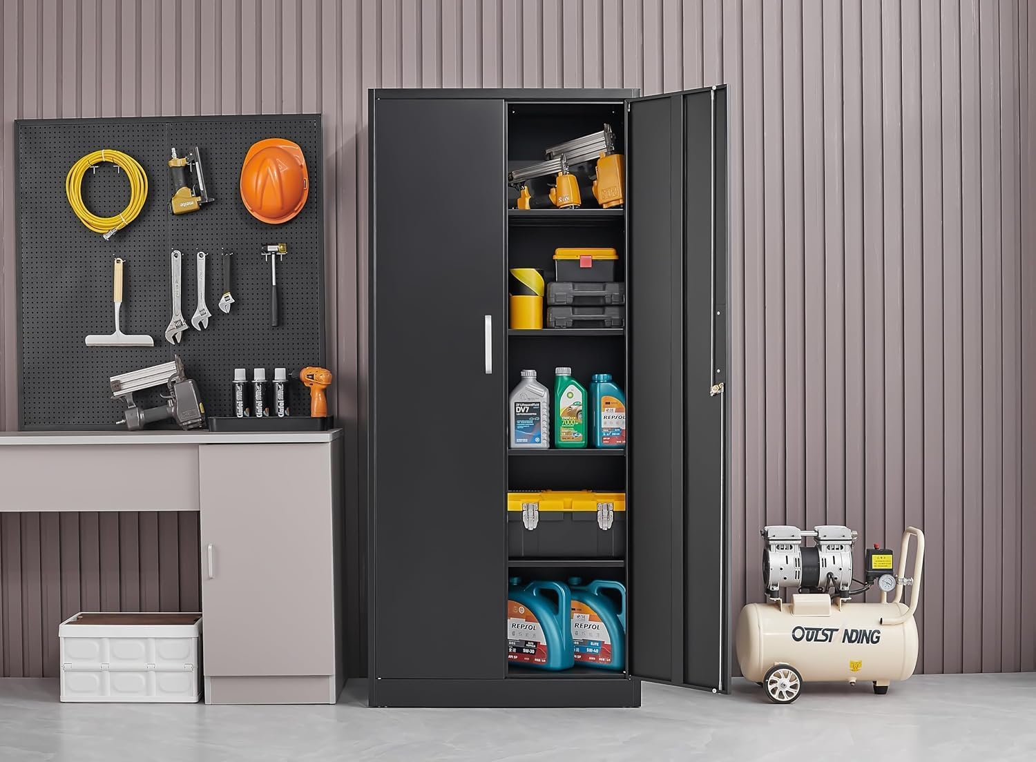 Armario de almacenamiento metá - Locker Storage Metal reseña y precio