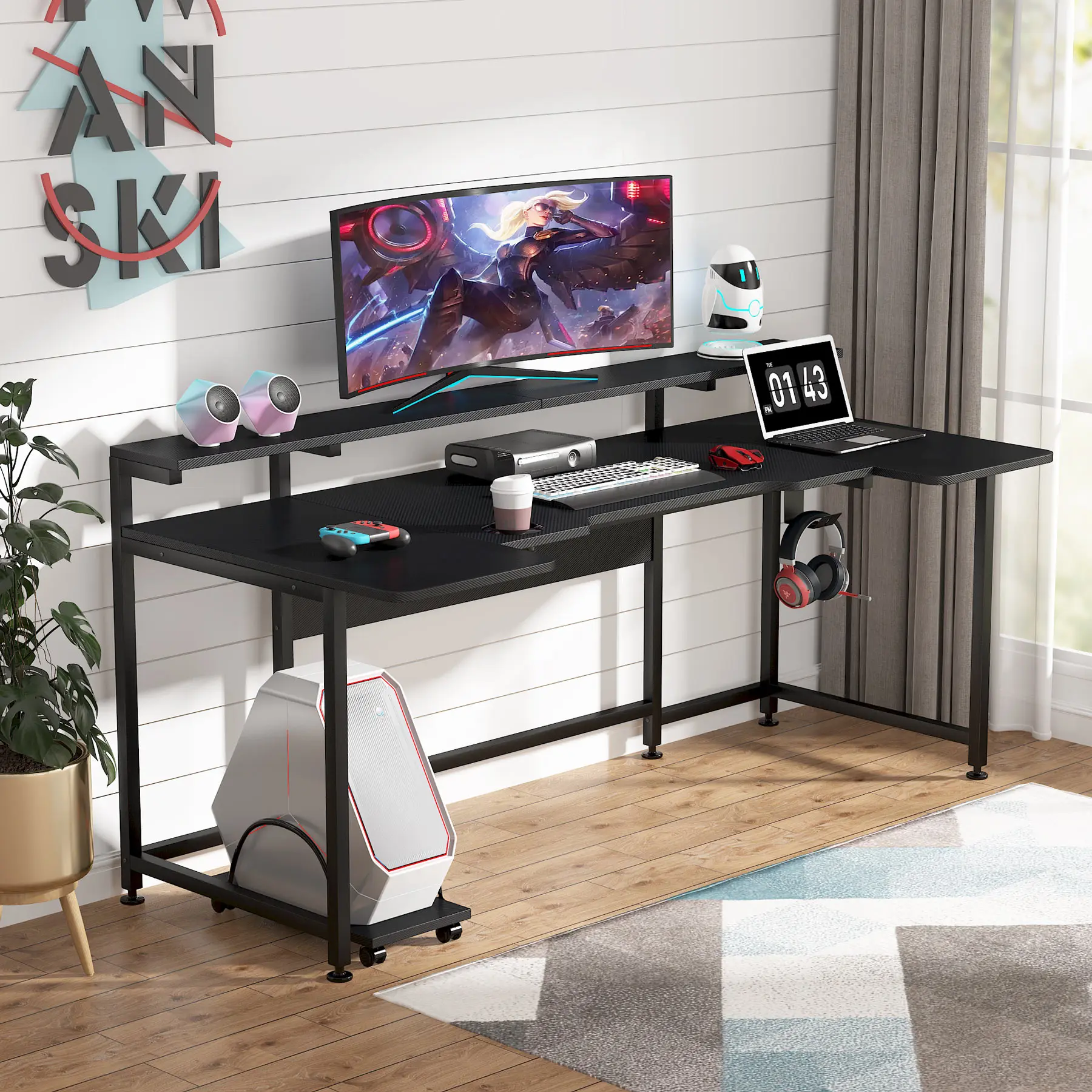 Mesa de juegos en forma de U p - Office Furniture In Usa reseña y precio